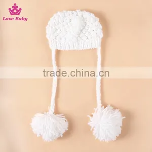 Cutting Baby Photo Props Knitted Handmade Newborn Sheep Pattern Photography Props With Two Big Ball thumbnail-4