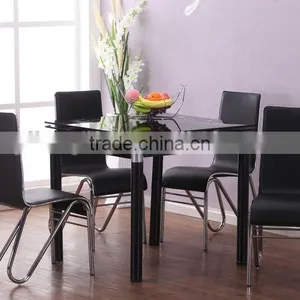 Good Selling a Variety of Colors Glass Extendable Dining Table thumbnail-6