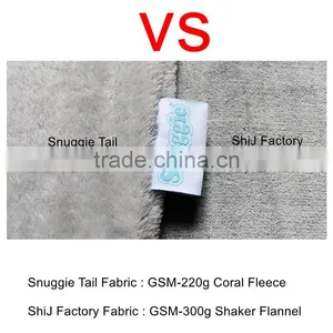 ShiJ Tails Shark Blanket for Kids, Gray thumbnail-6