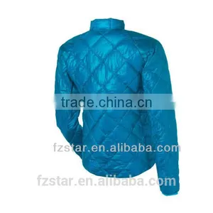 Woman 100% Nylon Goose Down Diamond Jacket thumbnail-4