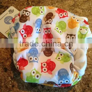 New Born Colorful Owl Nappy Sweet Cotton Baby Diapers thumbnail-1