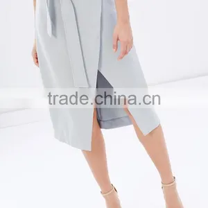 Latest Designs Ladies Slitted Front Short Skirt thumbnail-4