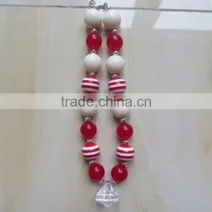 XF-383 Latest Fashion Baby Girls Beautiful Necklace Multi-color Pearl Kids Jewelly Children's Necklace thumbnail-1