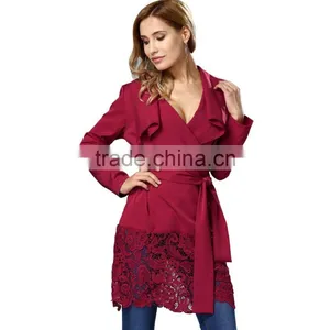 Fashion Women Woolen Trench Coats For Sale 2017 thumbnail-1