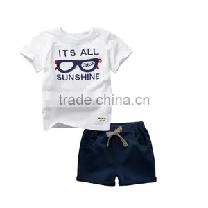 Wholesale Cool Fashion Sports Style Baby Boy Clothing Sets for Summer thumbnail-4