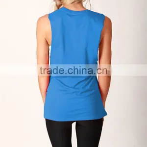 2016 Guangzhou Summer 100% Bamboo Fiber Printed Plain Dyed Wholesale Tops For Women thumbnail-3