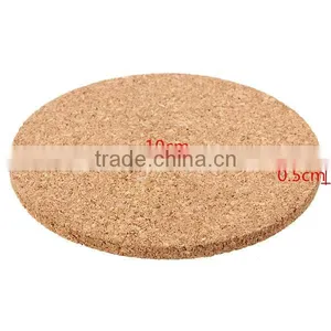 6pcs/lot Round Shape Plain Cork Coasters Drink Wine Mats Cork Mats Drink Wine Mat 10cm*0.5cm Ideas for Wedding and Party Gift thumbnail-4