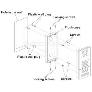 MS302C+MS100C 10 Inch IP Based Video Doorphone System Apartment Building Intercom System thumbnail-3