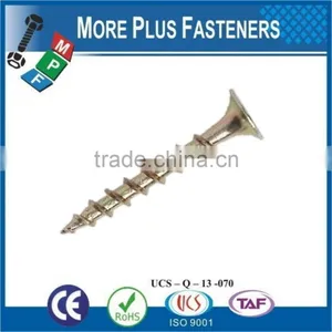 Made in Taiwan Yellow Zinc Black Phosphate Coarse Phillip Twin Fine Thread Zinc Drywall Screw thumbnail-4