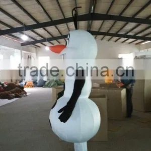 Hot Sale New Arrival Olaf Costume Cute Handmade Adult Snowman Olaf Mascot Costume for Party thumbnail-2