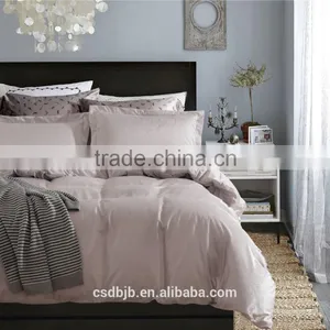 2017 NEW STYLE SOFT MICROFIBER PALE PINKISH GREY 4PCS BEDDING SET thumbnail-1