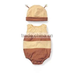 Cartoon Animal Fruit Sleeveless 100% Cotton Baby Romper With Hat thumbnail-5