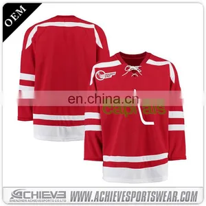 Wholesale Cheap Practice Hockey Jerseys Blank Print Hockey Jerseys thumbnail-4