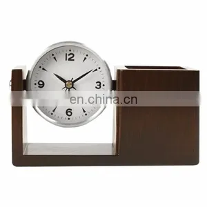 Wooden Clock Pen Holder thumbnail-1