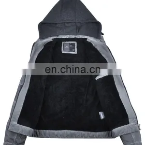 2015 Latest Fashion Men Hooded Leather Motorcycle Jacket thumbnail-2