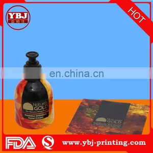 2016 YBJ Plastic Shrink Wrap Bottle Labels /cheap Bottle Labels thumbnail-1