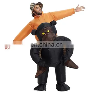 Inflatable Gorilla Costume Ride On Funny Halloween Dress for Adults thumbnail-2