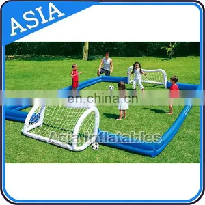 Cheap Customized Kids Soccer Playing Inflatable Soccer Pitch Used Football Field Equipment thumbnail-1