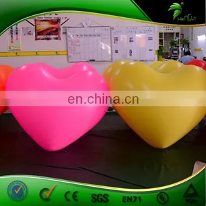 Customized PVC Led Lighting Heart Replica Balloon Party Wedding Decor Promotion Inflatable Heart Shape Balls thumbnail-3