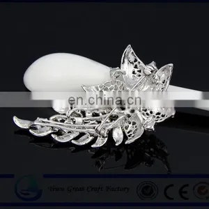 High Quality!New Fashion Wholesale Rhinestone Crystal Brooch Dual Purpose Scarf for Women thumbnail-2
