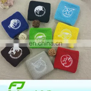Embroidery Logo Cotton Terry Wristband thumbnail-6
