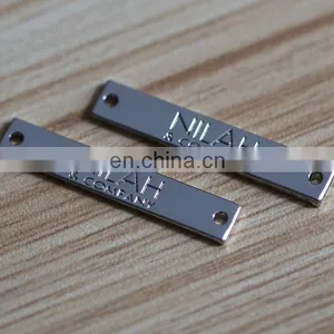 Fashion Durable Metal Garment Label Customized Handbag Metal Logo for Sale thumbnail-1