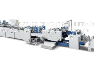 ZB1200CT-430 Sheet-fed Paper Bag Making Machine With Top Reinforced Card Pasting Function thumbnail-1