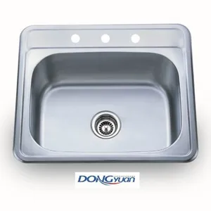 2522 Topmount Single Bowl Stainless Steel Kitchen Sink (966) thumbnail-1