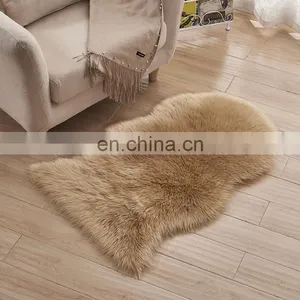 Factory Custom Luxury and Soft White Fur Rugs Faux Carpets for Room thumbnail-4