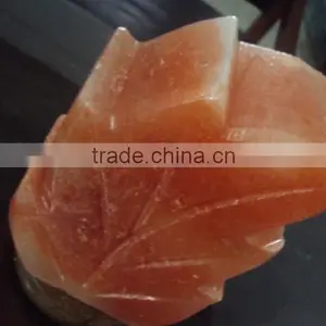 Himalayan Salt Fancy Lamps Leaf Design thumbnail-4