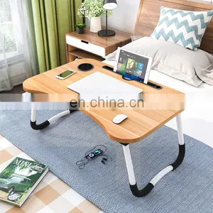 Cheap Price Homework Help Adjustable Portable Wood Folding Foldable Computer Bed Laptop Table for Bed thumbnail-2