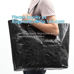Super Strong Promotional Matt Laminated PP Woven Shopping Luggage Packing Bag With Zipper Luggage Shopping Bag thumbnail-2