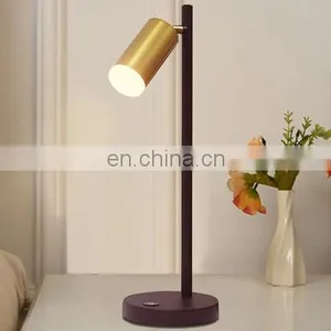 Touch Dimmable LED Desk Light Gold Bedroom Decoration Bedside Home Office LED Table Lighting thumbnail-2