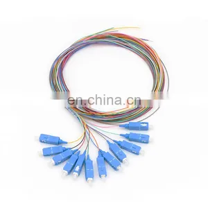 LC/SC/FC/ST 12-color SM MM OM1/OM2/OM3/OM4 Fiber Pigtails thumbnail-1