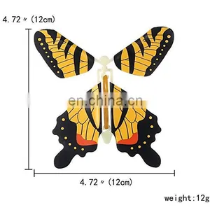 Magic Butterfly Flying in the Book Fairy Rubber Band Powered Wind Up Butterfly Toy Great Surprise for Wedding And Birthday Gifts thumbnail-4