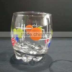 9oz Printing Glass Cup With Five Different Color Dots thumbnail-1