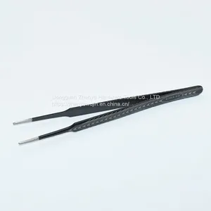 Precision Stainless Steel Hard Anti-static Tweezers Bird's Nest Hair Picking Clip Maintenance Tweezers Pointed Elbow With Texture ESD-13 Tweezers thumbnail-4