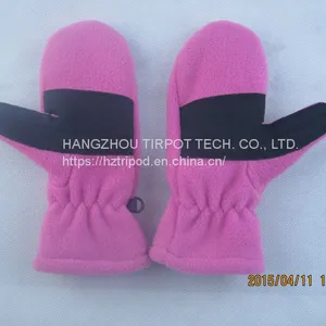 Outdoor Ski Sports Fleece Gloves Winter Warm Polar Fleece Gloves thumbnail-4