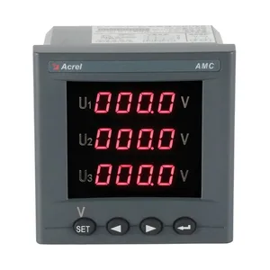 Acrel Three Phase Voltmeter With RS485 Communication AMC96L-AV3/C LCD Display Cut Out 88*88mm thumbnail-5