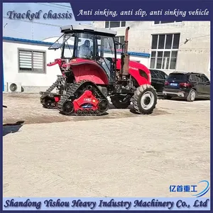1404 Tractor Modified With Rubber Track and Half Chain Track Without Sinking Car Anti Slip thumbnail-4