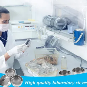 Lab Sieves 304 Stainless Steel Test Sieves 300 Mesh 0.05mm, 100 Mesh 0.154mm, 10 Mesh 2mm Aperture Lab Standard Test Sieve Factory Direct thumbnail-3