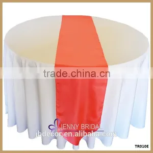 TR010C Luxury Silk Felt Purple Satin Linen Table Runner thumbnail-5