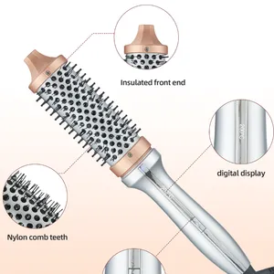 Hot Selling Dual-purpose Straight Hair Comb/hair Salon Specific Electric Roller Comb/large Wave Roll Negative Ion Curly Hair Comb（Wechat:13510231336） thumbnail-2