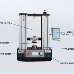 Zhongchuang 1000N 2000N Digital Automatic Coil Spring Compression Testing Machine High Precision Lab Equipment Manufacturer thumbnail-4