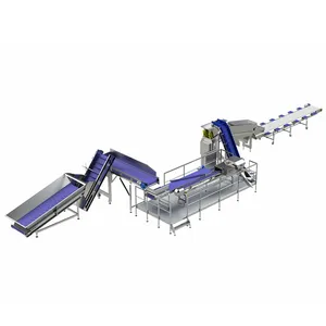 Juicing 1T/H Sweet Corn Glutinous Niblet Kernel Peeling Wash Cooking Cooling Sterilization Tin Cans Packing Processing Making Line Pulping Crushing thumbnail-4