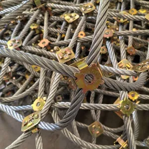 Stainless Steel Woven Wire Rope Net High Tensile Strength Active Rockfall Barrier System Slope Protection Factory Production thumbnail-1