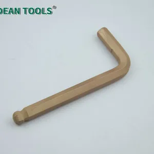 Non-Sparking Hex Key With Ball Wrench Set, 11 Pieces, Aluminum Bronze, Suitable for Flammable Gas Areas thumbnail-5