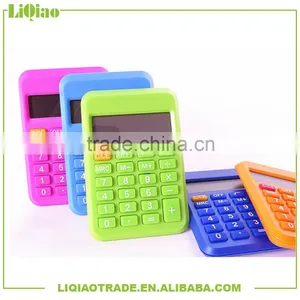 Korean Novelty 12 Digits LCD Destop Calculator With Solar Energy for Office thumbnail-1