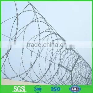 Galvanized Razor Wire Barbed Wire/cheap Galvanized Razor Barbed Wire Bto-22 30 Cbt-60 65(ISOfactory) thumbnail-1