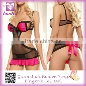 Sexy Women Transparent Lingerie Nude thumbnail-1